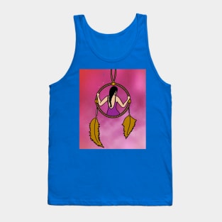 Spiritual Colorful Dream Catcher Feather Tank Top